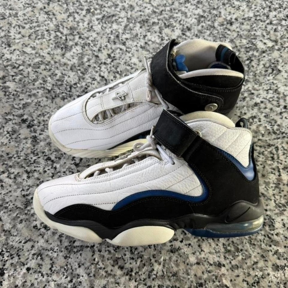 Nike Air Penny 4‎ OG Orlando White Black Blue Sneaker Shoe M8